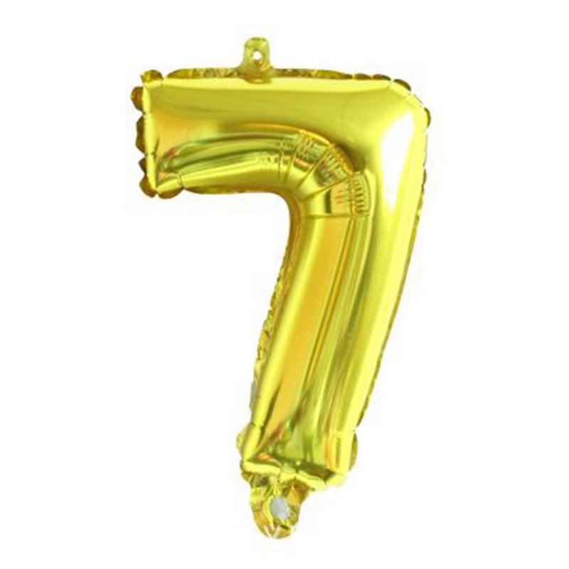 Balónek fóliový číslo "7" zlatá barva
